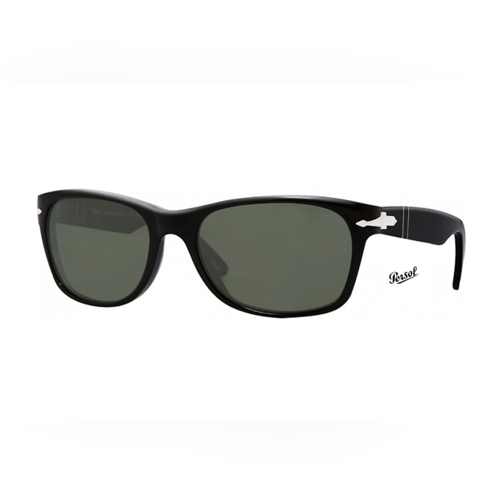 Persol Classic Polarized Black Wayfarer Sunglasses (handmade in Italy)